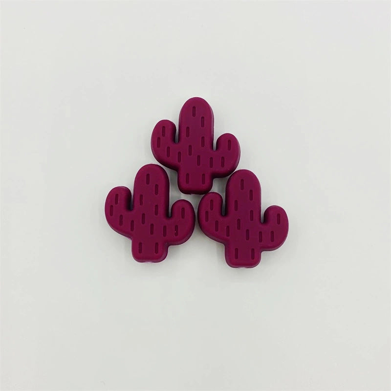 Wholesale 10pcs Cactus Silicone Beads
